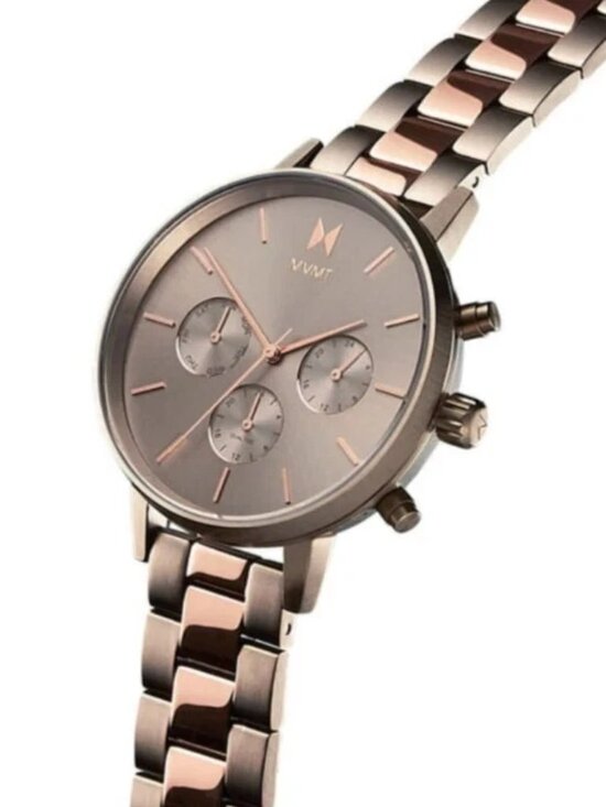 MVMT Nova Orion 38mm Titanium Rose Gold Tone Bracelet Watch Womens Quartz - New main image 9